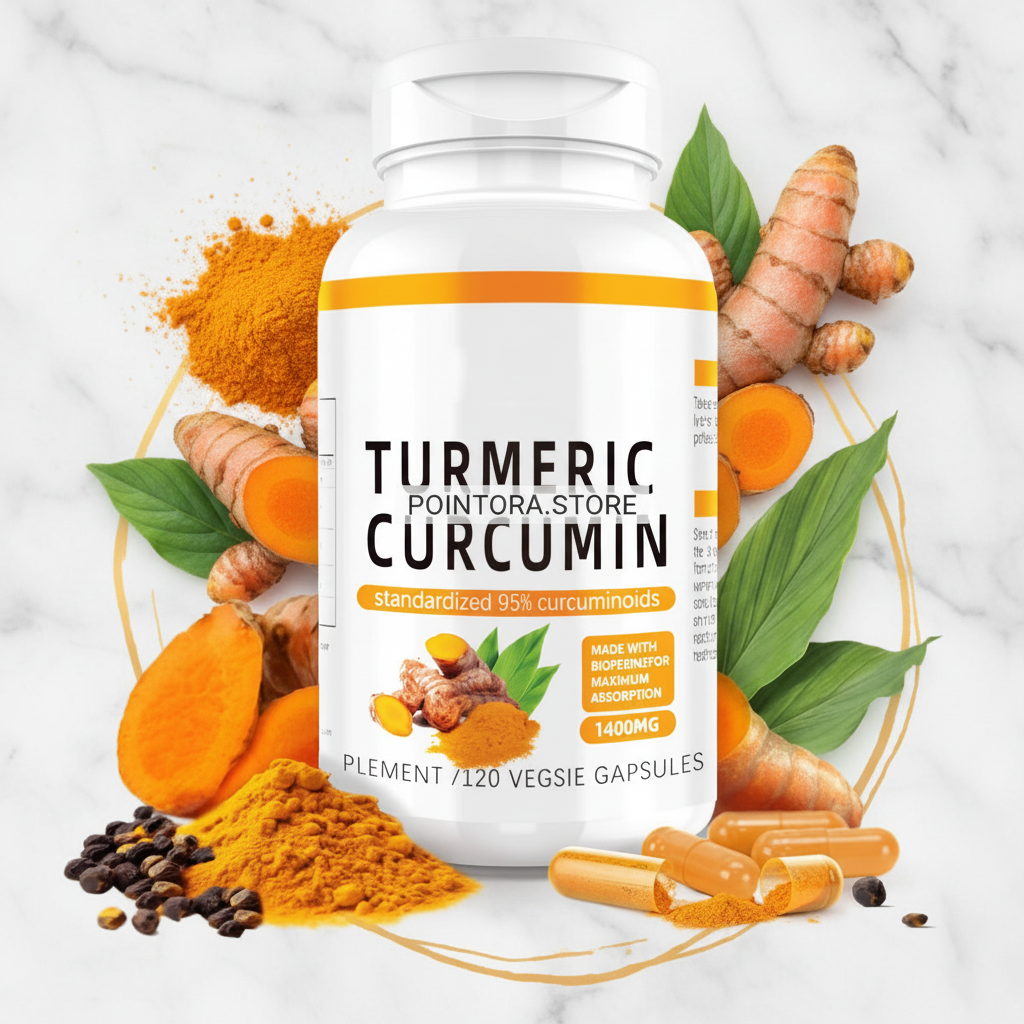 Turmeric flat lay